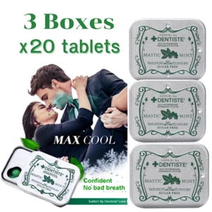 3 x Mint Sukkiri Dentiste Mouth Freshener Mastic Oil Ball Sugar-Free Peppermint - Picture 1 of 11
