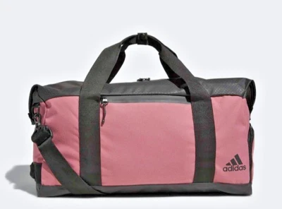 adidas Sport ID Duffel / Workout Gym Bag -Ventilated Shoe Compartment Large Pink - Image 1 of 4