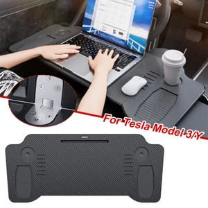 For Tesla Model3/Y Portable Folding Laptop Desk Steering Wheel Tray Eating Table - Picture 1 of 23