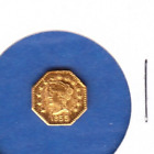 1855 California Gold Liberty Octagonal Souvenir/Token Coin
