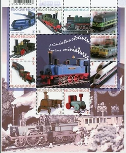 Timbres - Belgique - Trains Miniatures - 2009 (66OK) - Picture 1 of 1