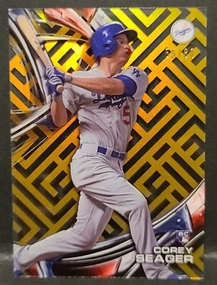 2016 Topps High Tek Gold Rainbow Corey Seager RC /60 - Image 1 of 2