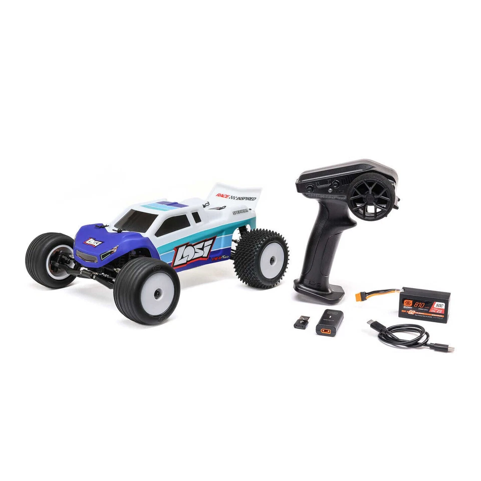 Losi LOS-1056T2 1/18 Mini-T 2.0 V2 2WD Stadium Truck Brushless RTR Blue