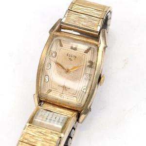 Vintage Elgin Wristwatch with 1969 Calendar Band by Speidel - RC347 - Picture 1 of 7