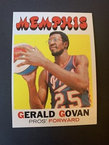 1971-72 Topps Basketball #176 Gerald Govan NM Memphis Pros Set Break