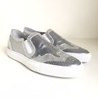 Givenchy Silver Metallic Slip On Shoes Pumps Flats Trainers Designer Ex Cond UK6