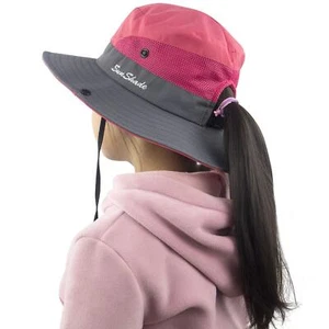Toddler Child Kids Girls Summer Sun Hat Wide Brim UV Protection Hats Floppy B... - Picture 1 of 7