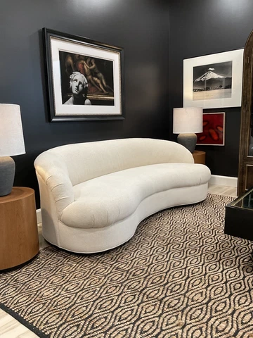 1980’s Drexel Heritage Kidney Shaped Sofa Cover