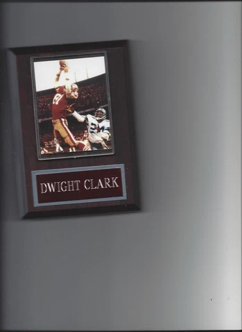 DWIGHT CLARK PLAQUE SAN FRANCISCO FORTY NINERS 49ers FOOTBALL NFL Cover