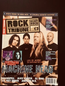 Rock Tribune #9 2003 Magazine Machine Head Moonspell Alice Cooper Six Feet Under - Imagen 1 de 8