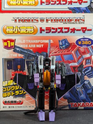 Transformers WST Skywarp complete Takara CHASE Worlds Smallest G1 2003 WAVE 1 - Image 1 of 4