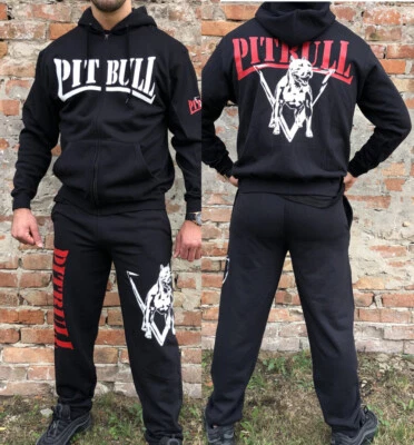 Trainingsanzug Man Hoodie Sweatshirts Hose PIT BULL DELTA RED APBT Streetwear - Bild 1 von 4