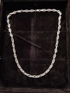 Sterling Silver Italian .925  Mariner Puff Link Chain 5mm 22 inch - Picture 1 of 4