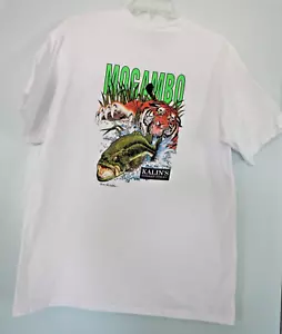 VINTAGE KALIN'S - TOURNAMENT TESTED BEST - MOGAMBO - FISHING T-SHIRT - MEN LARGE - Picture 1 of 19
