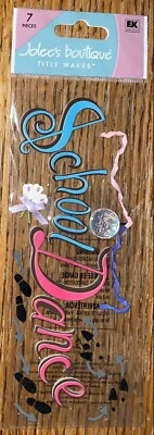 RARO Jolees Escuela Baile Título Baile Baile Baile de graduación Hogar Llegando Música Flor Pegatinas 3D Foto 1 de 4