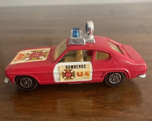 RARE Vintage Guisval Ford Capri Bomberos Jefe Fire Department Car Toy 1:37 - Picture 1 of 13