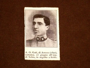 WW1 Prima Guerra Mondiale 1914-1918 Caduto A.O. Goti di Arezzo - Imagen 1 de 1