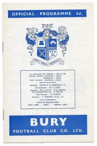 1963/64 Division 2 - BURY v. MIDDLESBROUGH - Picture 1 of 2