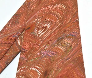 CRAVATTA VINTAGE RETRÒ FATTA A MANO ETICHETTA PERSONALIZZATA SETA? - Foto 1 di 5