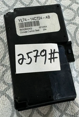 YL74-14C724-AB ✅ 2000-2003 年林肯导航加热座椅气候控制模块 — 第 1/4 张图片