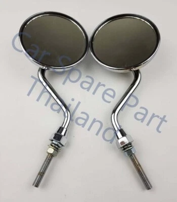Round Mirror for Yamaha Scooter YL1 YJ1 MJ2 YG1 MF2 3 AT2 AT CT 2 3 AT3 Chappy — 第 1/4 张图片