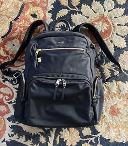 Tumi Voyageur Carson Backpack - Black Gold hardware *READ DESCRIPTION - Picture 1 of 14