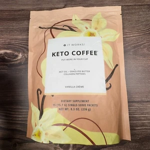 IT WORKS! Keto Coffee – Vanilla Crème with MCTs, Grass-Fed Butter & Keto Fuel - Picture 1 of 2
