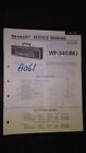 sharp wf-340 bk Service Manual Original Repair book boombox ghettoblaster tape