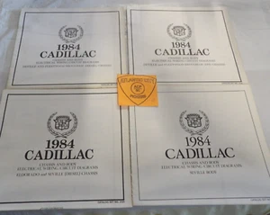 1984 CADILLAC ELECTRICAL WIRING CIRCUIT DIAGRAMS SET 2120 (4 BKS) - Picture 1 of 5