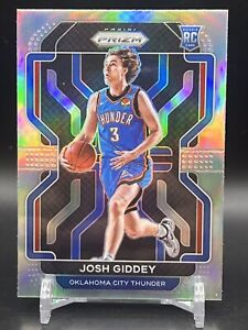 2021-22 Panini Prizm Josh Giddey Rookie RC Silver Prizm Thunder #301