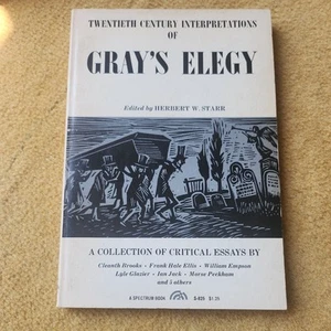 Interpretationen von Gray’s Elegy aus dem 20. Jahrhundert, Herbert W. Starr (Hrsg.) 1968 - Bild 1 von 2
