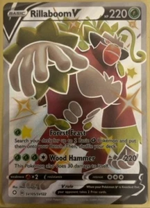 Rillaboom V Rare Holo V Sword & Shield Shining Fates Shiny Vault SV105/122 - Picture 1 of 1
