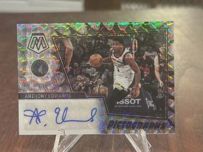 2022 Panini мозаика Энтони Эдвардс пиктографы авто волки  - Изображение 1 из 2