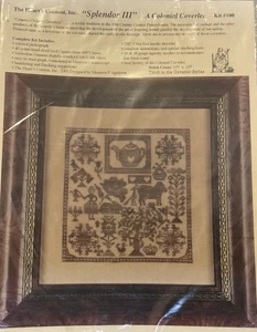 The Heart's Content Splendor III Cross Stitch Kit #100 A Colonial Coverlet New - Picture 1 of 4
