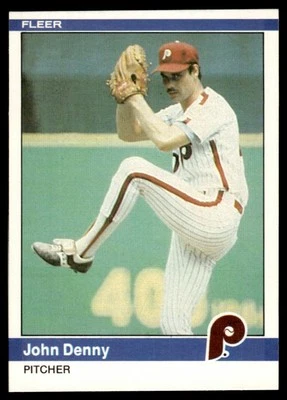1984 Fleer John Denny Philadelphia Phillies #27 - Image 1 of 2