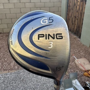 Ping G5 3 Fairway Wood 15* Aldila NV Regular Graphite Mens RH 43 in - Picture 1 of 11