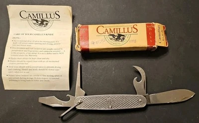 Camillus US Military Demo Knife S1760B 1993 w Box & Paperwork Stainless USA - Image 1 of 4