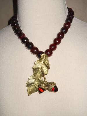 Collar Michael Michaud Audaz Pantano Blanco Roble Bellota 9/11 Memorial Retirado Nuevo Sin Etiquetas Foto 1 de 4