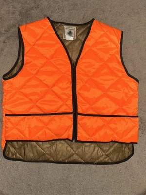 Northwest Territory Mens Size X Large Hunting Vest Blaze Orange Quilted - Image 1 of 4
