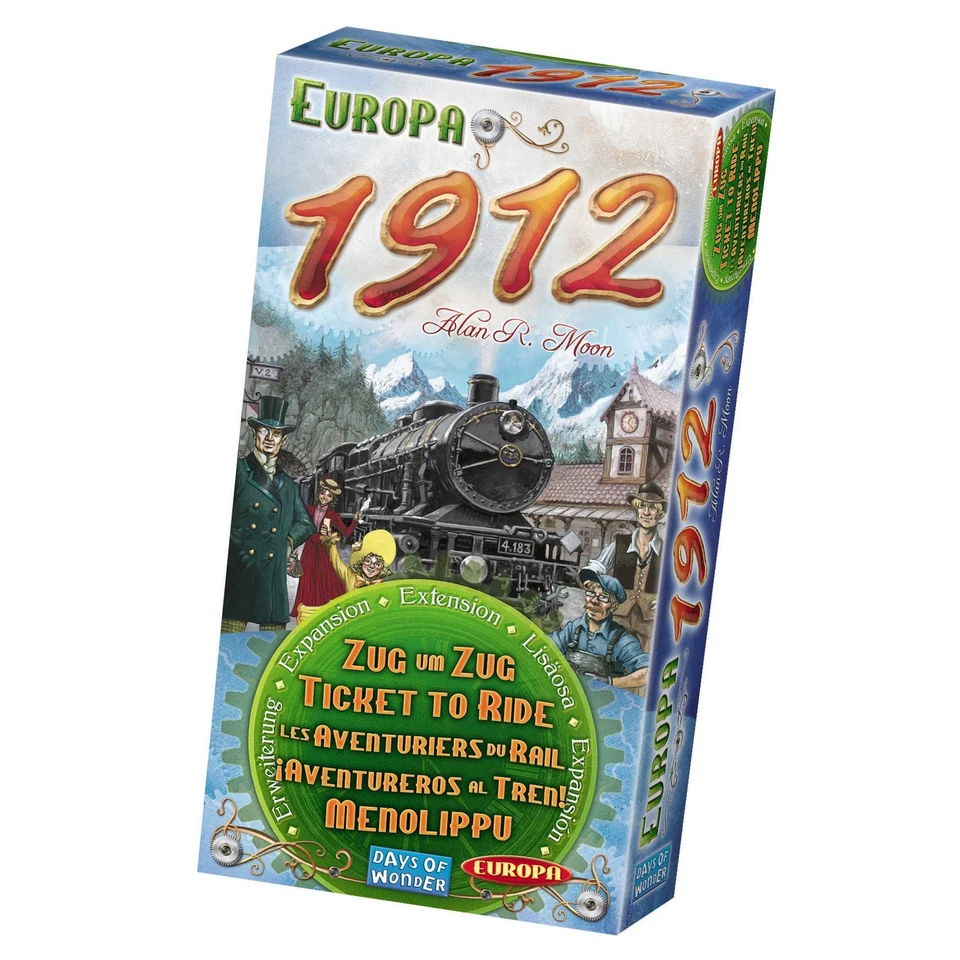 Days of Wonder, Ticket to Ride Europa 1912 Board Game Expansion, Ages 8, For 2 t - Imagen 1 de 1
