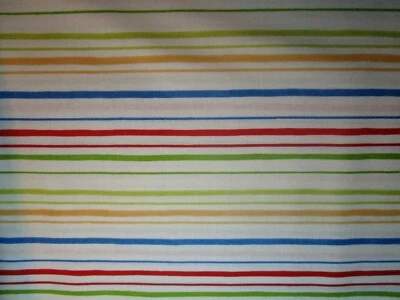 SEE PHOTO OF SELVEDGE BRAND Kitchen Stripe by Loralie Harris 100% Cotton Bright Stripe Sold by the HALF Yard