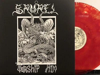 Samael - Worship Him LP 2023 Osmose Productions – OPLP001 [Cloudy Red Vinyl] NEW - Image 1 of 4