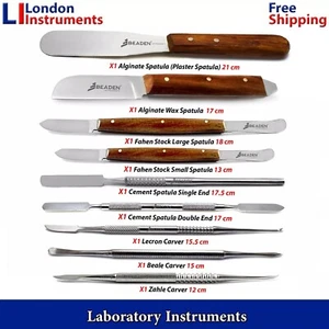 Dental Laboratory Instruments Wax Carving Modelling Sculpting Mixing Spatulas - Picture 1 of 11