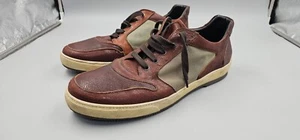 Donald J Pliner Sport Shoes Size 17 Leather Brown Good Tread Sneaker - Picture 1 of 8