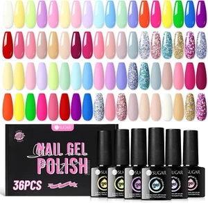 7ML Smalto Semipermanente Gel Unghie Kit Shellac, Smalto Gel per Unghie Pastel N - Foto 1 di 12