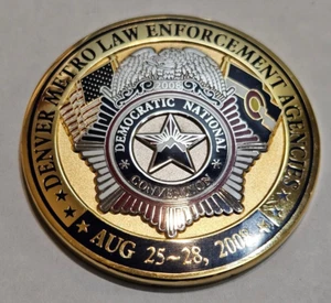 Denver Police DPD Challenge Coin: 2008 Democratic National Convention Obama DNC - Picture 1 of 4