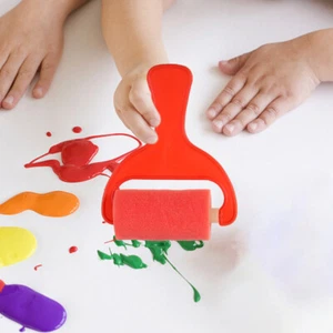 4 Pcs Sponge Brush Set Paint Roller Rollers for Painting Toddler - Picture 1 of 12