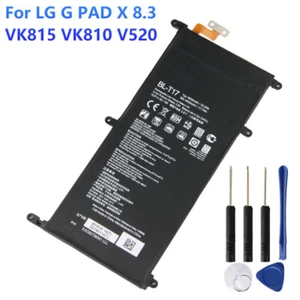 Original Replacement Tablet Battery BL-T17 For LG G PAD X 8.3 VK815 V520 4800mAh - Photo 1 sur 6