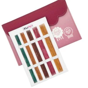 KnitPro Dreamz Wood Starter / Deluxe DPN Double Pointed Knitting Needle Set - Picture 1 of 10