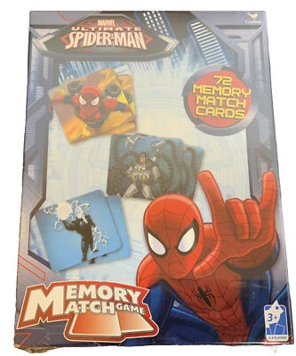 MARVEL ULTIMATE SPIDER-MAN 72 CARD MEMORY MATCH GAME BRAND NEW NIB 2-4 players - Image 1 of 2